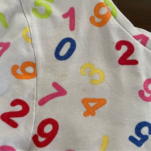 Handmade Girls Colorful Numbers Play Dress/ Tunic  with Pockets Size 4-6 - Picture 3 of 11